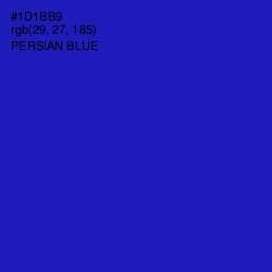 #1D1BB9 - Persian Blue Color Image