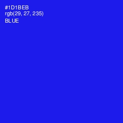 #1D1BEB - Blue Color Image