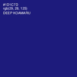 #1D1C7D - Deep Koamaru Color Image