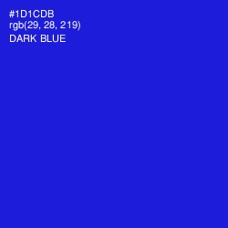 #1D1CDB - Dark Blue Color Image