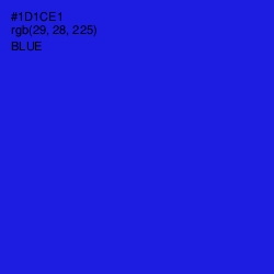 #1D1CE1 - Blue Color Image