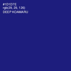 #1D1D7E - Deep Koamaru Color Image