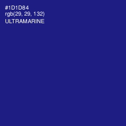 #1D1D84 - Ultramarine Color Image