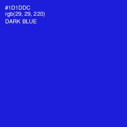 #1D1DDC - Dark Blue Color Image