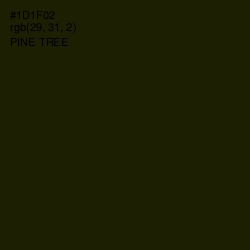 #1D1F02 - Pine Tree Color Image