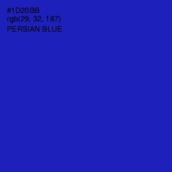 #1D20BB - Persian Blue Color Image