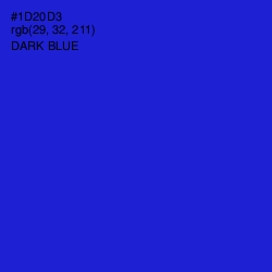 #1D20D3 - Dark Blue Color Image