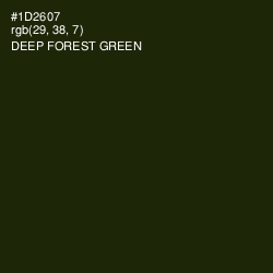 #1D2607 - Deep Forest Green Color Image