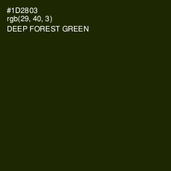 #1D2803 - Deep Forest Green Color Image