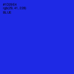 #1D29E4 - Blue Color Image