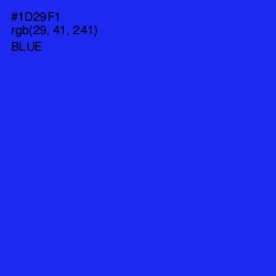 #1D29F1 - Blue Color Image