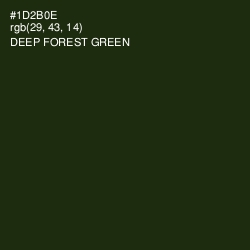 #1D2B0E - Deep Forest Green Color Image