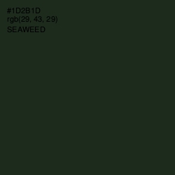 #1D2B1D - Seaweed Color Image