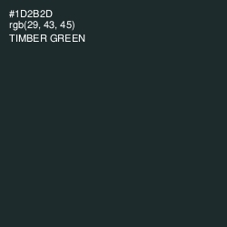 #1D2B2D - Timber Green Color Image