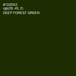 #1D2D02 - Deep Forest Green Color Image