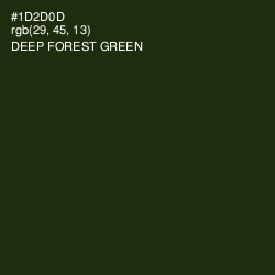 #1D2D0D - Deep Forest Green Color Image