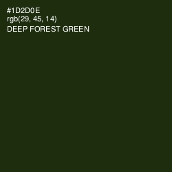 #1D2D0E - Deep Forest Green Color Image