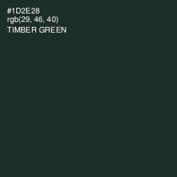 #1D2E28 - Timber Green Color Image