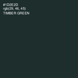#1D2E2D - Timber Green Color Image