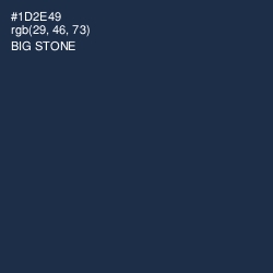 #1D2E49 - Big Stone Color Image