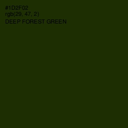 #1D2F02 - Deep Forest Green Color Image