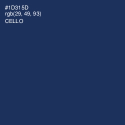 #1D315D - Cello Color Image