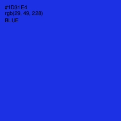 #1D31E4 - Blue Color Image