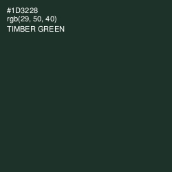 #1D3228 - Timber Green Color Image