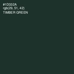 #1D332A - Timber Green Color Image