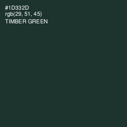 #1D332D - Timber Green Color Image