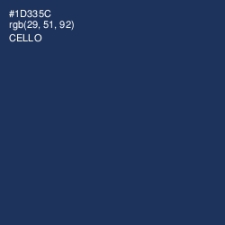 #1D335C - Cello Color Image