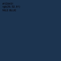 #1D3451 - Nile Blue Color Image