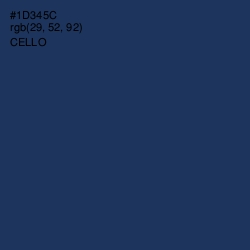 #1D345C - Cello Color Image