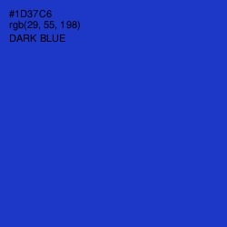 #1D37C6 - Dark Blue Color Image