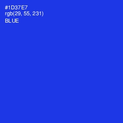 #1D37E7 - Blue Color Image