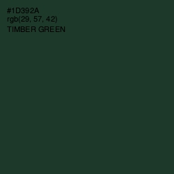 #1D392A - Timber Green Color Image