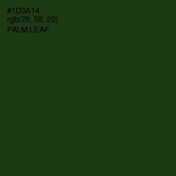 #1D3A14 - Palm Leaf Color Image