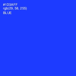 #1D3AFF - Blue Color Image