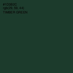 #1D3B2C - Timber Green Color Image