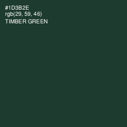 #1D3B2E - Timber Green Color Image