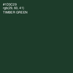 #1D3C29 - Timber Green Color Image