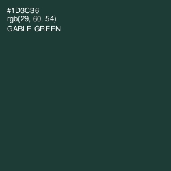 #1D3C36 - Gable Green Color Image