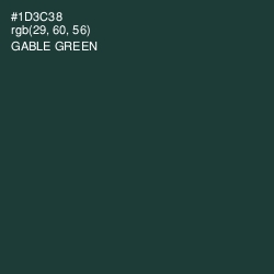 #1D3C38 - Gable Green Color Image