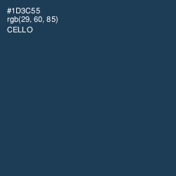 #1D3C55 - Cello Color Image