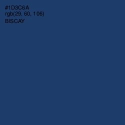 #1D3C6A - Biscay Color Image