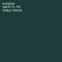 #1D3D3B - Gable Green Color Image