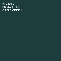 #1D3D3D - Gable Green Color Image