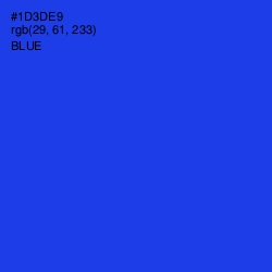 #1D3DE9 - Blue Color Image