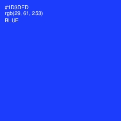 #1D3DFD - Blue Color Image