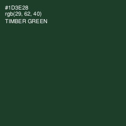 #1D3E28 - Timber Green Color Image